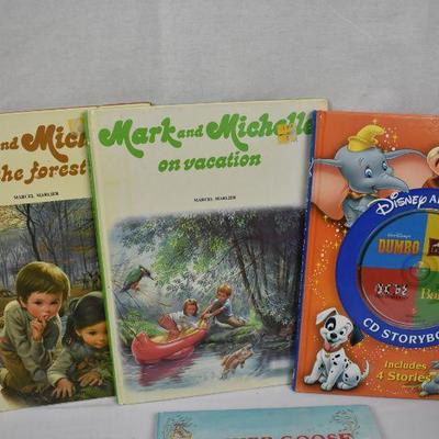 9 Hardcover Kids Books: M&Ms Math -to- Disney's 5-Minute Adventure Stories