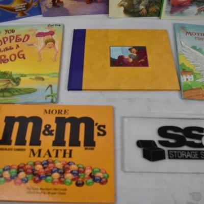 9 Hardcover Kids Books: M&Ms Math -to- Disney's 5-Minute Adventure Stories