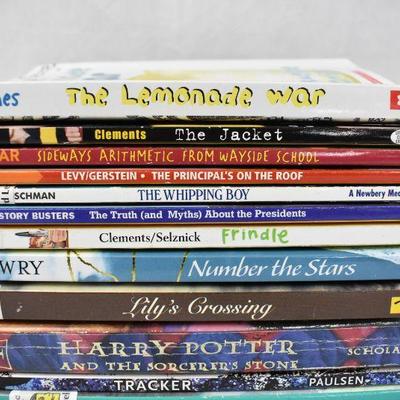 15 Paperback Books: The Lemonade War -to- A Hot Cold Summer