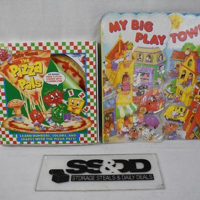 2 Large Interactive Books: The Pizza Pals -to- My Big Play Town