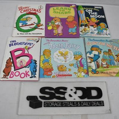6 Berenstain Bears Books: 4 Hardcover and 2 Paperback