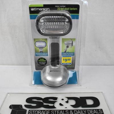 Emerson Indoor/Outdoor 20-LED Pivot Lantern - New