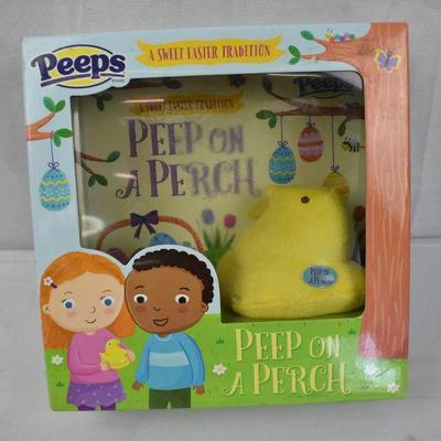 Peep on a Perch Stuffed Animal & Book - New