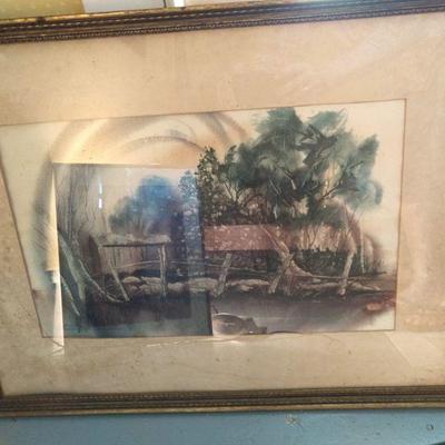 Framed original oil painting