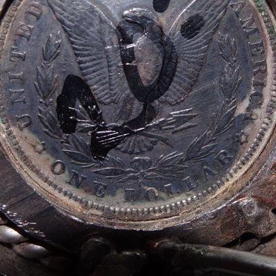 1894 Silver Dollar Belt Buckle 