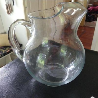 Glass ice tea pitcher 