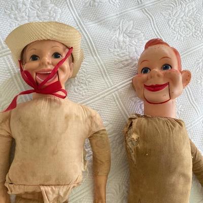 Lot # 910 Vintage Howdy Doody  and Willie talk ventriloquist dolls