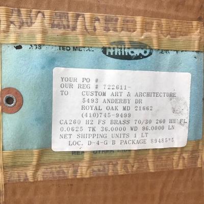 Lot # 1223. Brass & Copper pieces for etching/engraving 