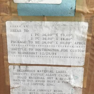 Lot # 1223. Brass & Copper pieces for etching/engraving 