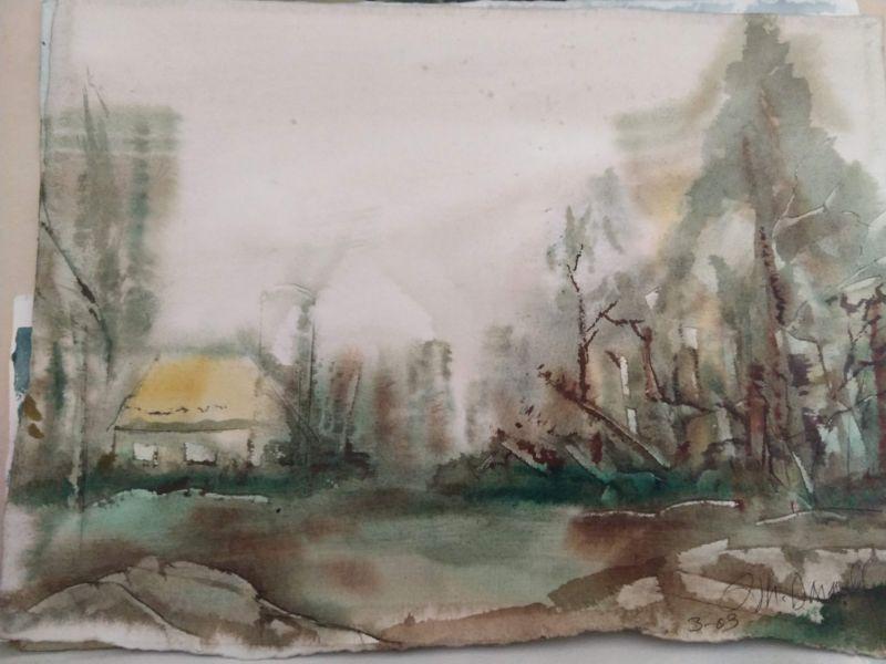 Charcoal original art