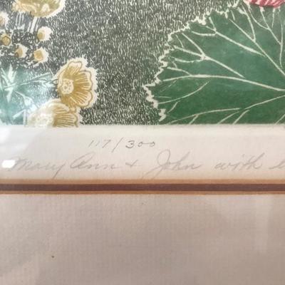 Lot # 1241  Signed & Numbered Artwork  “ Parmi es Fleurs”