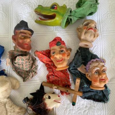 Lot # 920 Antique Punch and Judy Puppet Set 