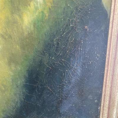 Lot # 930 Original Oil of Older Lady by D.W. Curtiss 