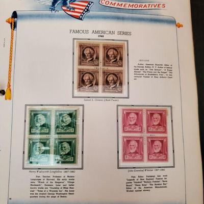 Binder with U.S. Commemorative Stamps 1932 - 1940, 1942 - 1959