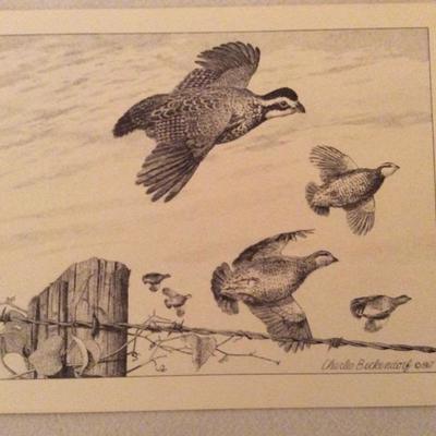 Lot 77 Bird prints by Charles Beckendorf
