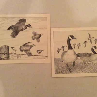 Lot 77 Bird prints by Charles Beckendorf