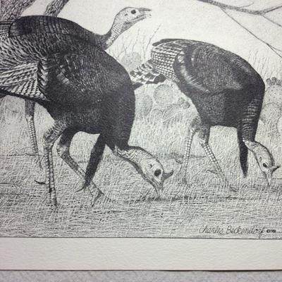 Lot 81 Turkey Prints by Charles Beckendorf