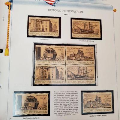 Binder with U.S. Commemorative Stamps 1960 - 1975