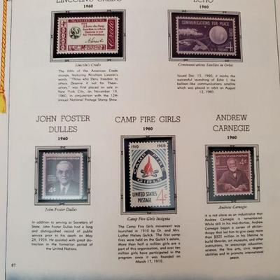 Binder with U.S. Commemorative Stamps 1960 - 1975