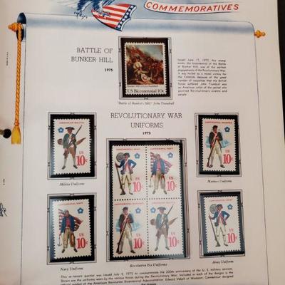 Binder with U.S. Commemorative Stamps 1960 - 1975