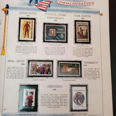 Binder with U.S. Commemorative Stamps 1960 - 1975