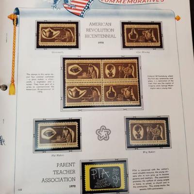 Binder with U.S. Commemorative Stamps 1960 - 1975