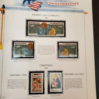 Binder with U.S. Commemorative Stamps 1960 - 1975