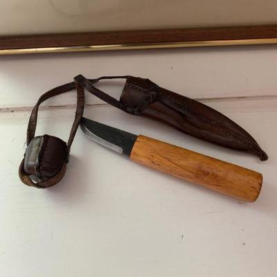 Rare hand made Inuit blubber knife / Walrus knife