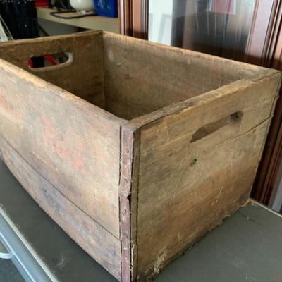 White Rock wooden drink crate 