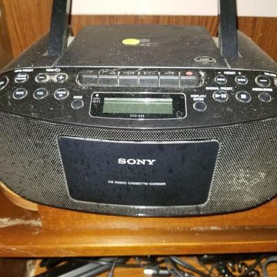 Lot 222 Sony CD/Cassette Player Radio