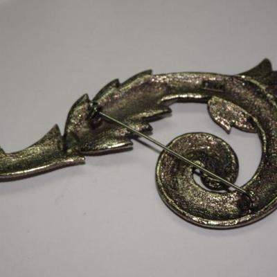 Victorian Scroll Pin, Brooch