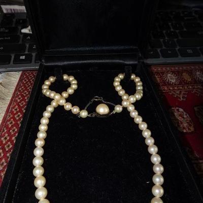 Sterling Silver & Cultured Pearls Necklace, Oriental Pearl Gallery, Galleria 