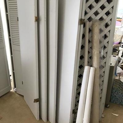 Lot # 1262  Canvas doors