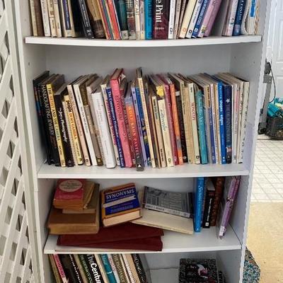 Lot # 938 Lattice Door Bookshelf with Art Books 