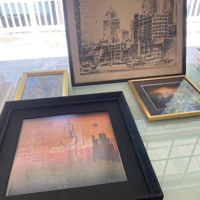 Lot # 940 Lot of Framed Artwork 