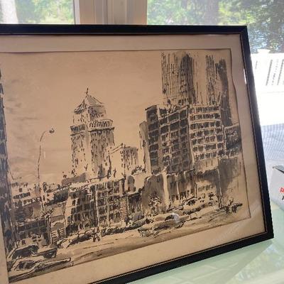 Lot # 940 Lot of Framed Artwork 