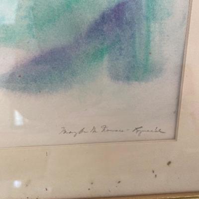 Lot # 942 Large Lot of Original Watercolor, Pastel Art 