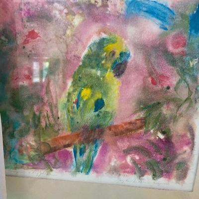 Lot # 942 Large Lot of Original Watercolor, Pastel Art 