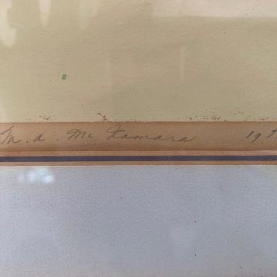 Lot #943 Original Signed Artwork by M.A.McNamara 