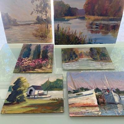 Lot # 946 Original Nautical Themed Art 