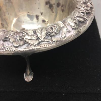 S. Kirk & Sons #178 Sterling Repousse Footed Bowl