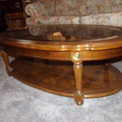 LOT 17  OVAL COFFEE TABLE