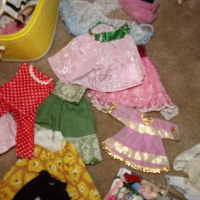 LOT 24  TWO VINTAGE DOLLS WITH CLOTHES