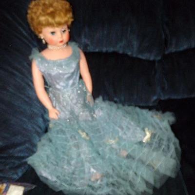 LOT 30  BEAUTIFUL DOLL WITH BLUE GOWN