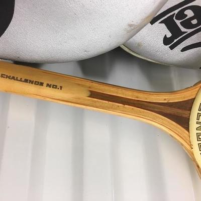 2 Vintage Slazenger Challenger No. 1 and Super PAIR of Tennis Racket