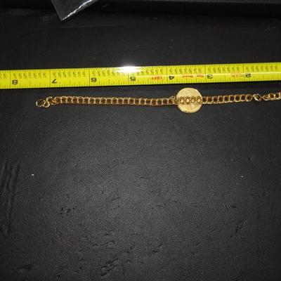 Gold Tone Charm Bracelet, Elk Charm 