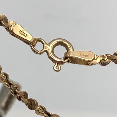 14k Twist Link Yellow Gold Bracelet