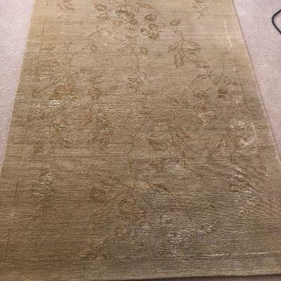 Area rug-Silk and wool