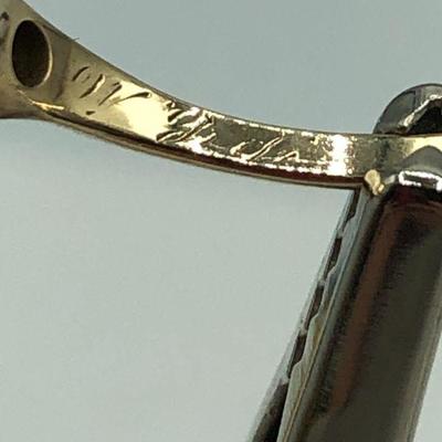 Antique 1/3 Carat Solitaire European Cut Diamond 10k Ring