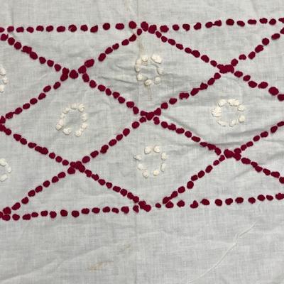 Vintage Handstitched Tablecloth